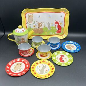 Forest Friends Tea Time 16 Pc Set - Kid Party Toys Schylling 2015 Vibrant Colors